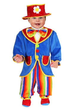 Costume carnevale sale pagliaccio bambina